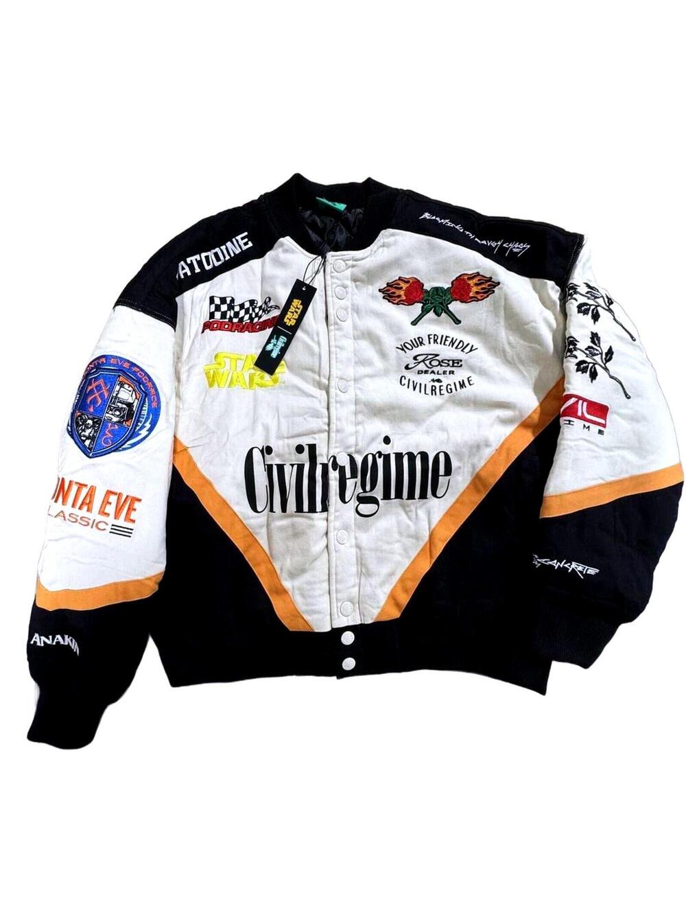 Civil Regime x Star Wars Collaboration Bomber Race Jacket